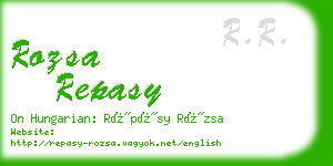 rozsa repasy business card